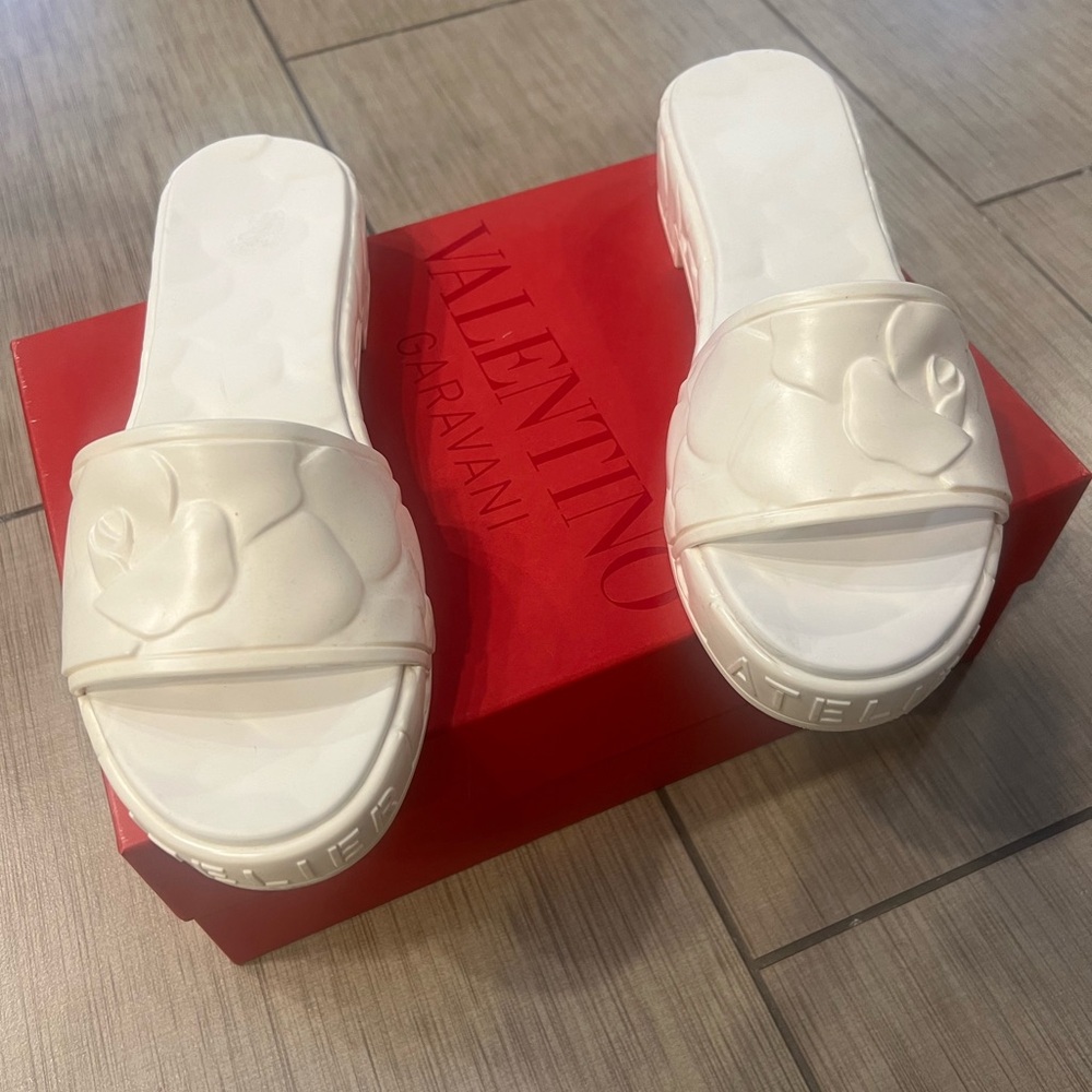 White Valentino sandals